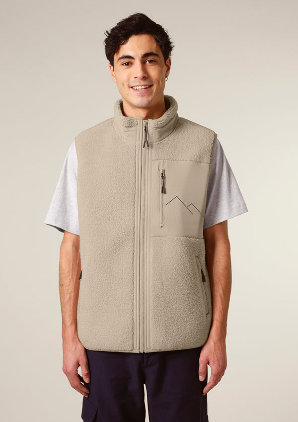 Due South Gilet- Fully Recycled premium fleece gilet