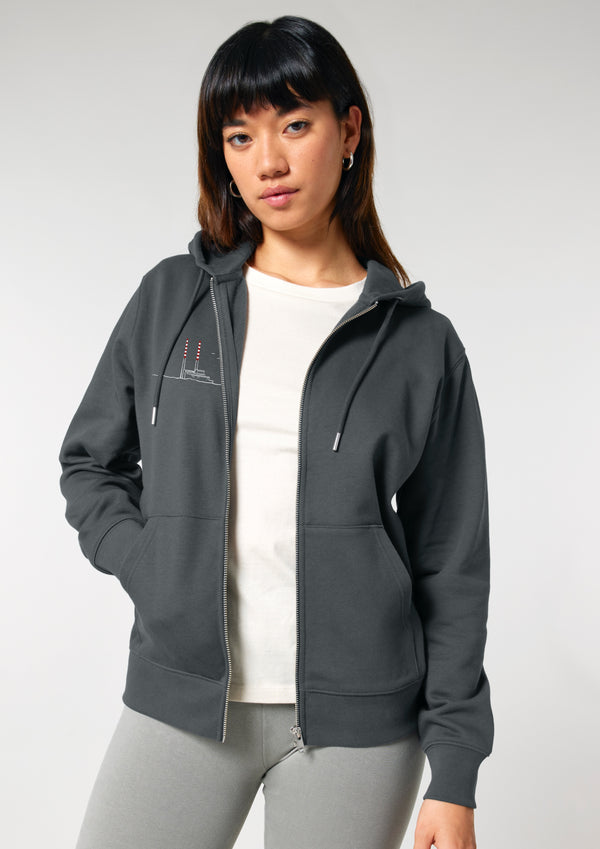 Pigeon House Zip Hoodie -100% Organic Cotton