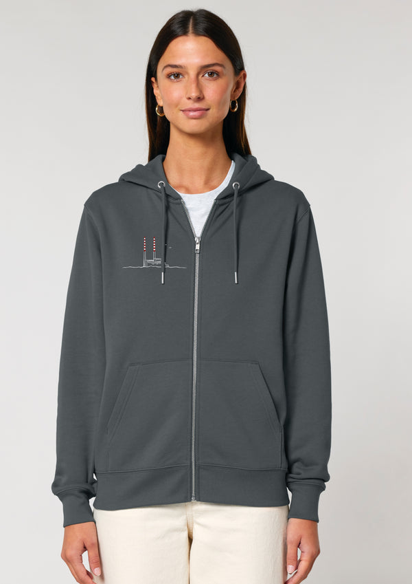 Pigeon House Zip Hoodie -100% Organic Cotton