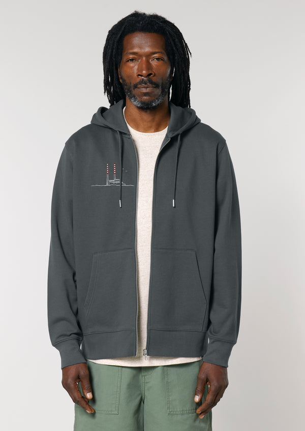 Pigeon House Zip Hoodie -100% Organic Cotton