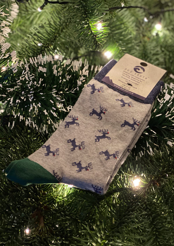 Rudolph Reindeer Socks - Organic Cotton Socks